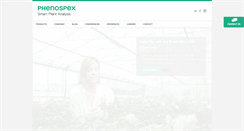 Desktop Screenshot of phenospex.com